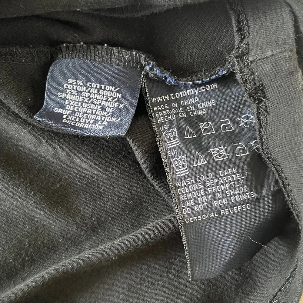 Tommy Hilfiger Black Turtleneck Sweater with Subtle Logo - Picture 5 of 5